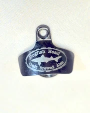 Dogfish Head, painted letters, Starr "X", Wall mount, bottle opener.