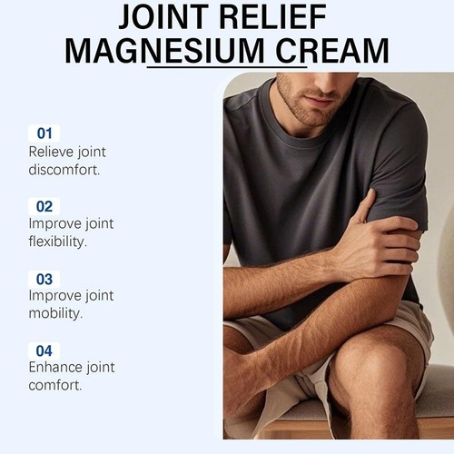 Crema di magnesio lenitiva per la cura delle articolazioni 50 g, terapia articolare professionale ossa e T8Q4 - Foto 9 di 14