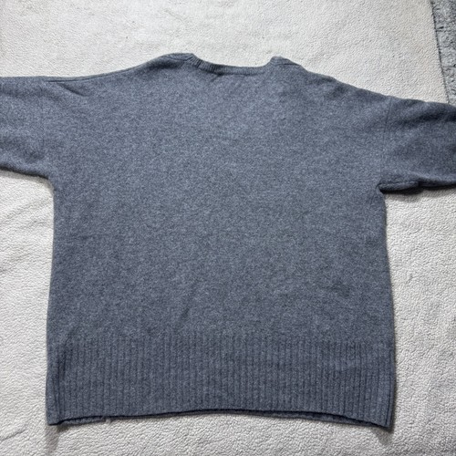 Sisley Sweater Mens XL V Neck Relaxed Fit Made in Italy Wool Pullover Elegant - Picture 11 of 13