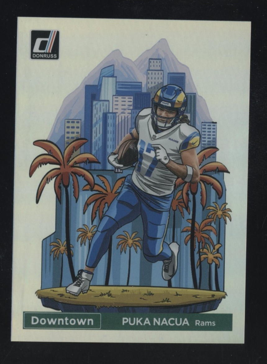 2024 Donruss Downtown #20 Puka Nacua Los Angeles Rams RC Rookie SSP