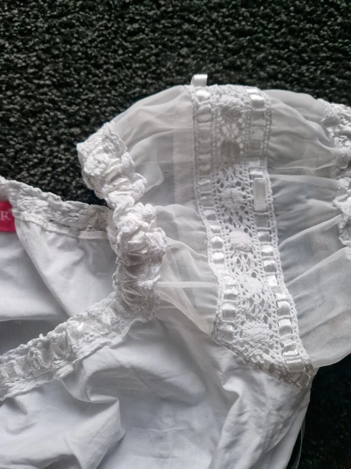 Dirndlbluse Krüger weiß mit Puffärmeln Gr. 38 - Bild 3 von 4