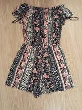 BNWT SIZE 6 FLORAL BANDEAU SHORT SLEEVE PLAYSUIT
