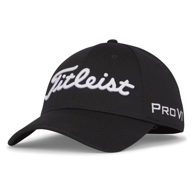 Элитная кепка Titleist Tour S/M Schwarz/Weiss