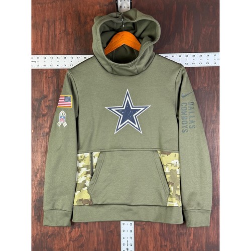 Nike Dallas Cowboys Salute To Service Thermafit 2022 Green Camo Kids Medium EUC - Picture 2 of 11