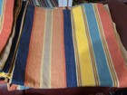 Pottery Barn Cotton Napkins Multi Color Stripe 20”x20” Set Of 8