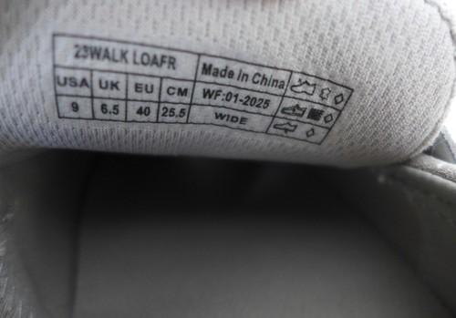 NUEVO VIONIC Gris Gamuza Cuero 23 Walk Mocasín Caminar Zapatos Tenis Talla 9 Ancho - Imagen 15 de 19