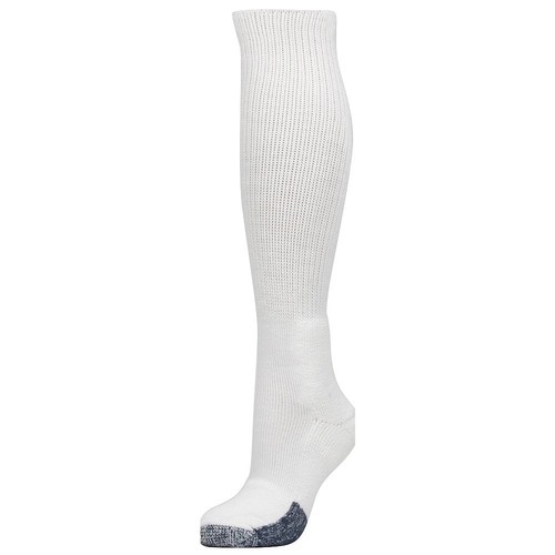 Unisex B Basketball Thick Padded Over the Calf Sock, White, XLarge - Picture 4 of 5