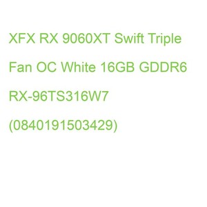RX 9060 XT 16GB XFX Radeon SWIFT OC GDDR6 3 Fan white RX-96TS316W7
