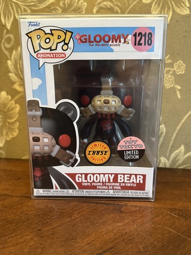 Funko Pop Toy Tokyo Exclusive Chase Black Bloody Gloomy Bear #1218 w/ Protector