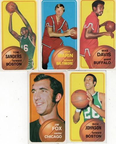 1970-71 Vintage Basketball Lot of 9 Cards G - VG Condition (69 Alcindor Crease)