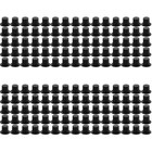  600 Stück schwarze Hüte, Weihnachtsmützen, Miniatur-Hüte für und Basteln,