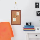 Wooden Bulletin Board Photo Wall Cork Message Notice Board for Home Office Rooms