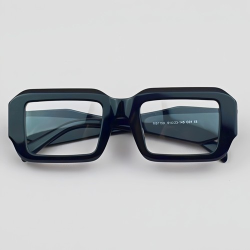 Monturas de gafas de acetato grueso cuadradas gafas de lectura moda retro hombres mujeres - Imagen 9 de 48