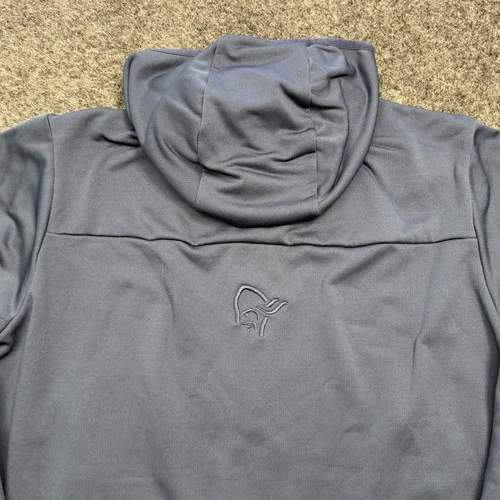 Norrona falketind warm2 stretch Hood Jacket Men Size Medium - Indigo Night Gorp image 6