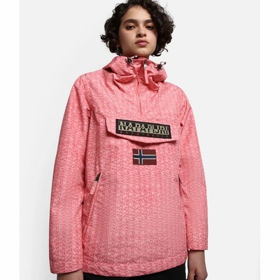 Jacke Napapijri Rainforest Summer Print 3 Pink AOP FAF - M 2 x getr. - NP 219 