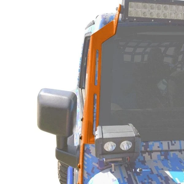 For Jeep Wrangler 07-17 Mounts Fluorescent Orange Windshield Frame Mounts for Foto 2 de 2