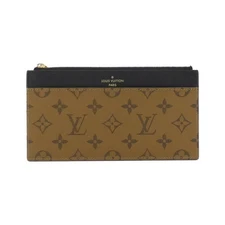 Louis Vuitton Monogram Reverse Slim Wallet M80390 Leather Men Women Used From Ja