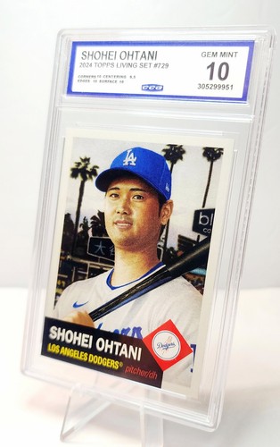 Shohei Ohtani Topps Living 729 CCG 10 Los Angeles Dodgers 2024 - Imagen 2 de 3
