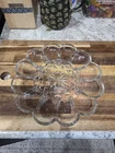 Vintage Anchor Hocking "Fairfield" Deviled Egg Plate/Dish Platter  10" Holds 12