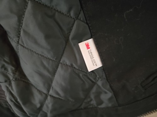 NWT Carhartt Black Hooded Washed Duck Active Jacket 104050 J130 Quilted Size LG - Picture 10 of 11