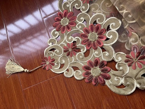 Hollow Out Embroidered Table Runner for Party Restaurant Dining Table Cover D... - Picture 5 of 6
