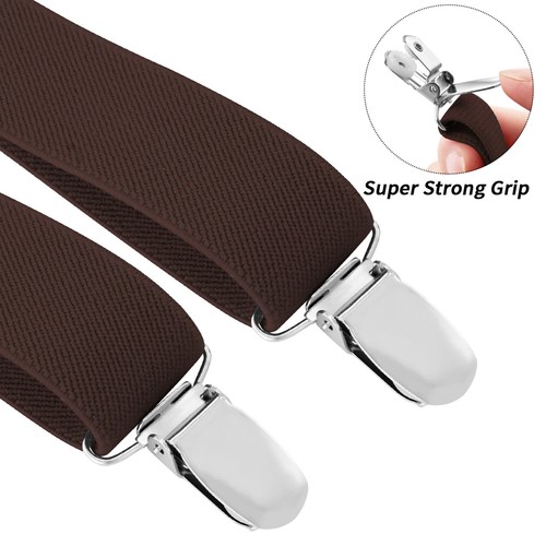 Buyless Fashion Adjustable Suspenders Kids - 26" Elastic Straps 1" - Y Back - Picture 58 of 91