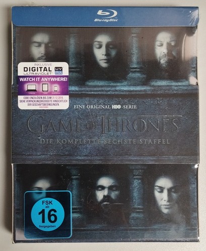 GAME OF THRONES: Die komplette 6. Staffel im Schuber - Blu-Ray - NEU & OVP
