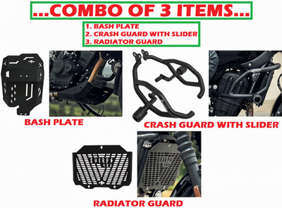 Combo Of 3 Items (Black) Fit for Royal Enfield GUERRILLA 450