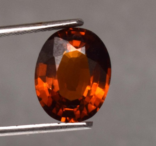 Ceylon Hessonite Garnet Gemstone Oval Cut 6.60 Ct Certified Loose Gemstone - Picture 4 of 5
