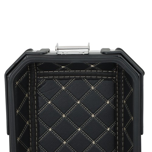 36L Aluminum Motorcycle Side Case Hard Saddlebag Box Trunk Tour W/ Support Racks - Picture 16 of 24
