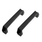 COMOK 8inch Long Plastic Cabinet Puller Handle Grip Hardware Handles Black 