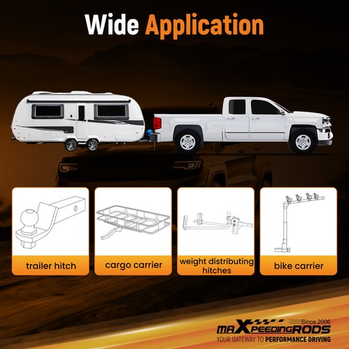 2" Rear Trailer Hitch Receiver Kit for M998 M151A1 Rear W/O Drilling Required - Bild 3 von 20