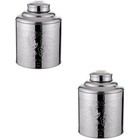 2pcs Stainless Steel Tea Canister Portable Tea Canister portable tea canister