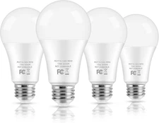 4-Pack 13W LED Light Bulbs 100W Equivalent 5000K Daylight E26 Non-Dimmable