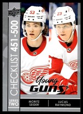 2021-22 Upper Deck Young Guns Young Guns Checklist (Moritz Seider / Lucas