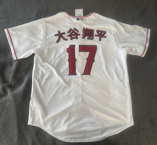 Very Rare Anaheim Angels Shohei Ohtani Jersey Kanji NWT MLB Dodgers Sz L