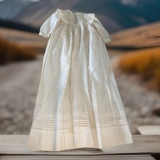 Antique Victorian Infant Christening Long Gown Dress Baby Handmade Heirloom