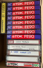 8 new TDK FE90 High quality recordable cassette tapes and 7 used cassette tapes