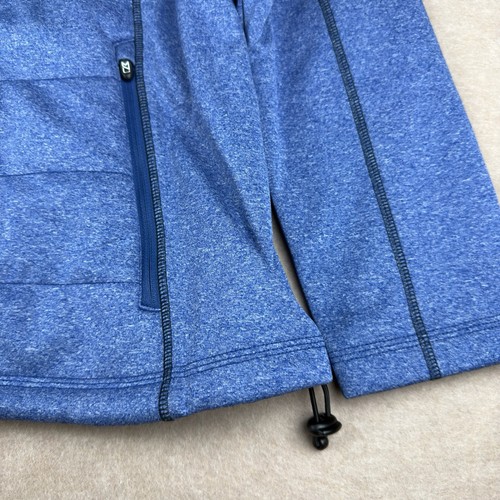 Cutter & Buck Women’s Jacket M Blue Hooded Full Zip CB Logo Stretch Polyester - Picture 7 of 13