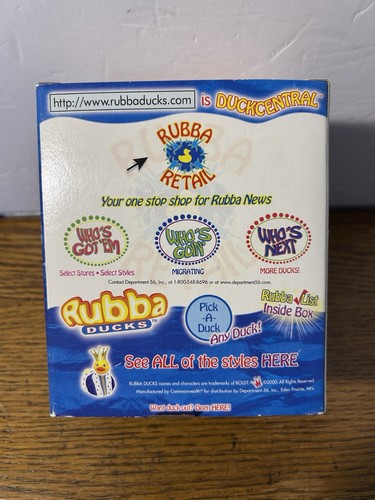 Vintage Rubba Enten "Käse" Sammlerstück Gummiente neu im Karton mit Etikett Abt. 56 - Bild 3 von 13