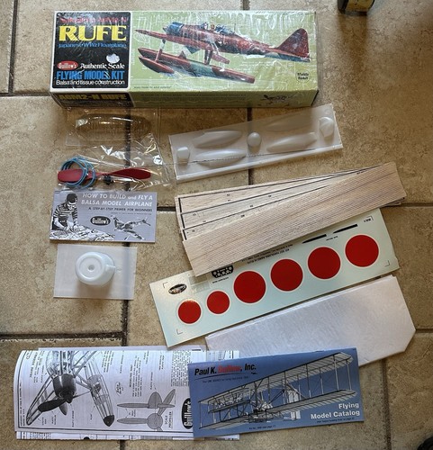 Nakijima A6M2-N Rufe Model Kit Small 1976 New Open Box complete - Picture 1 of 6