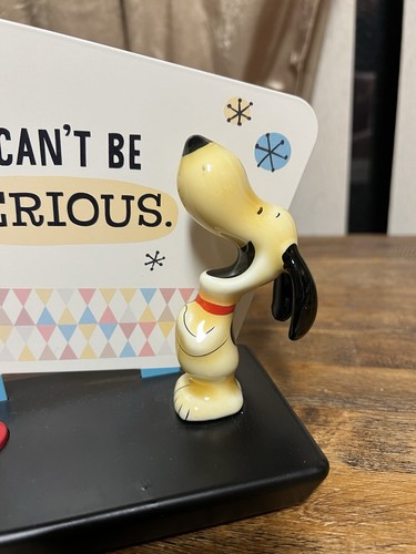 Hallmark Peanuts Snoopy Figurine with Laughing Sound - “You Can’t Be Serious” - Picture 2 of 5