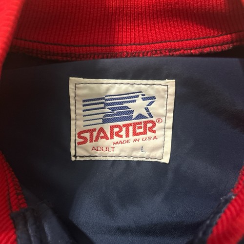California Angels Satin Bomber Jacket Vintage 90's by STARTER Men’s Large Blue - Picture 2 of 6