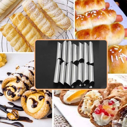 Set of 42 430 Stainless Steel Tubes Cannoli Pastry Forms Molds-5 Inch G4M83241 - Bild 4 von 10