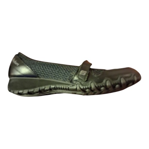 Skechers 8 Mary Jane Sightsee Black Walking Shoe Mesh Air-Cooled Relaxed Fit EUC - Picture 8 of 17