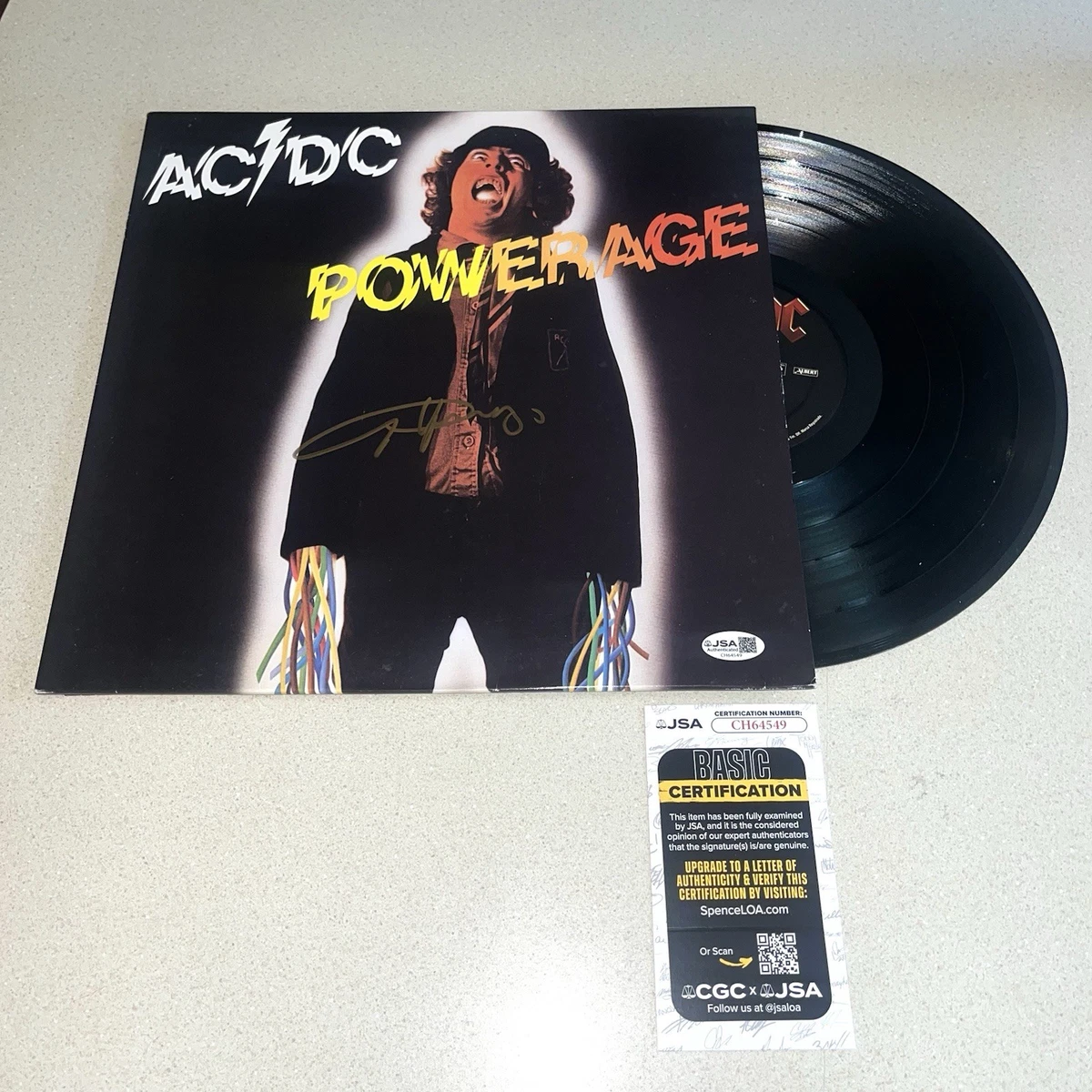 Ac Dc Подписано в Оригинальных Записи с Автографом Rock & Pop