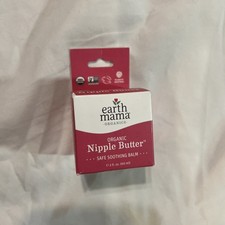 Earth Mama Organic Nipple Butter Nipple Cream Safe for Breastfeeding 2 oz sealed
