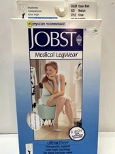 Jobst UltraSheer Women Medium Knee High Medical Compression 15-20 mmHg Black