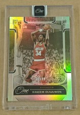 2023-24 ONE AND ONE #165 BASE 34/99 JERSEY 1/1 HAKEEM OLAJUWON