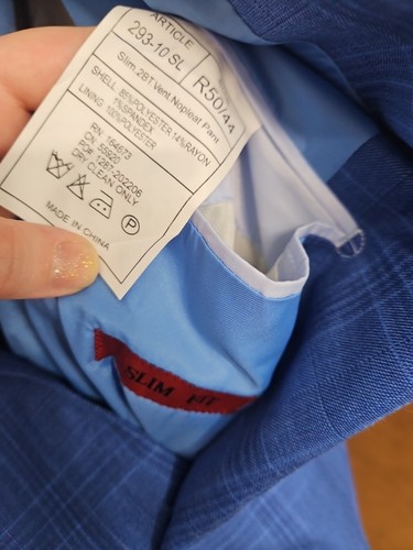 Tuta uomo RENOIR inglese a quadri con finestra slim fit R 50/44 nuova con etichetta - Foto 6 di 10